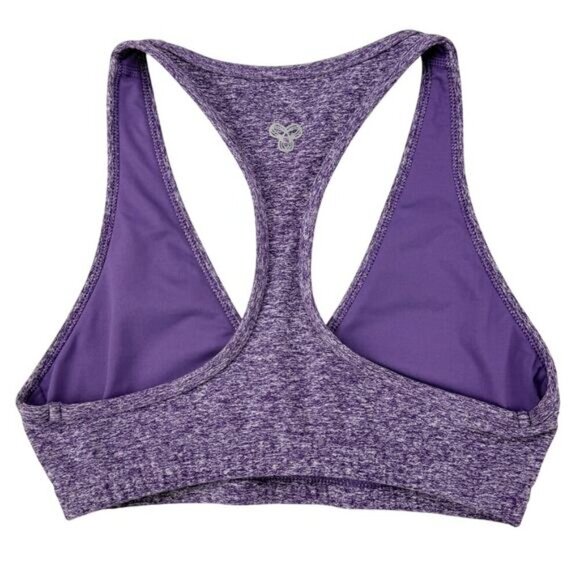 TNA Aritzia Action Tread Sports Bra Sz XS Heathered Purple - Picture 4 of 5
